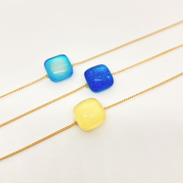 チェーンブレスレット（クリアブルー）