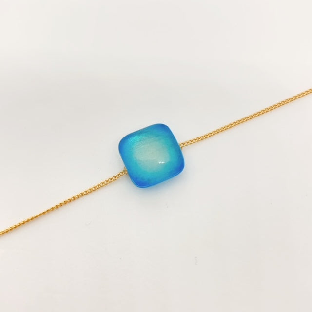 チェーンブレスレット（クリアブルー）