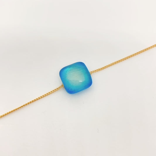 チェーンブレスレット（クリアブルー）