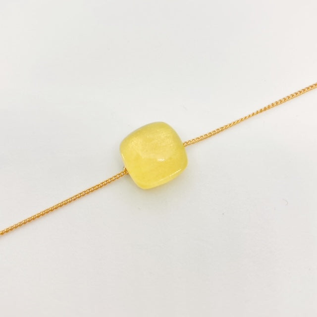 チェーンブレスレット（イエロー）