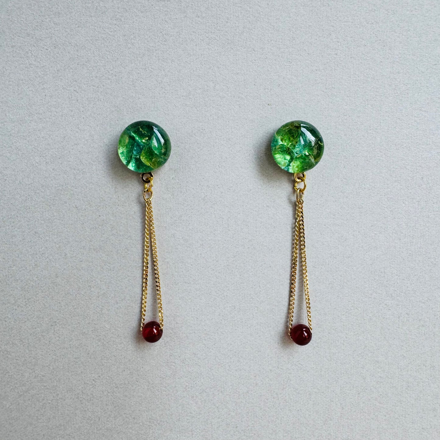 ペリドット ドロップイヤリング