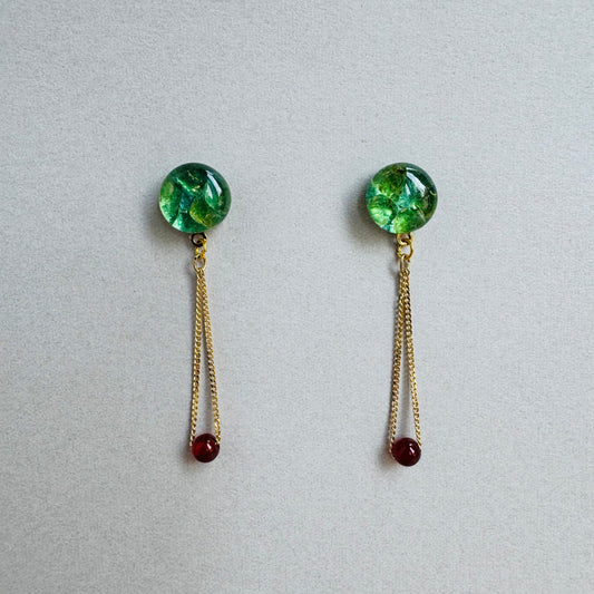 ペリドット ドロップイヤリング